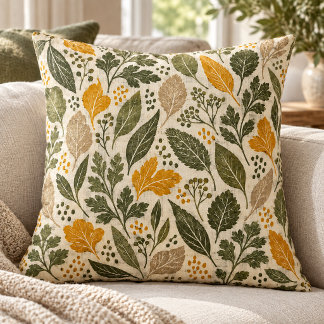 Almohada de lanzamiento de ritmo de lino de jardín