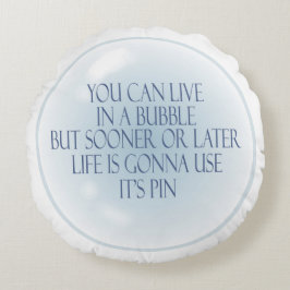 almohada de lanzamiento de ronda de burbujas