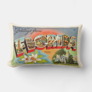 Almohada de lanzamiento de saludo de tarjeta posta