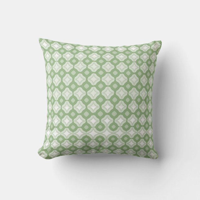 Almohada de lanzamiento de salvia pálida (Anverso)
