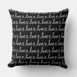 Almohada de lanzamiento de San Valentín manuscrita