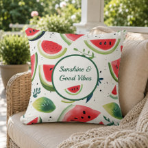 Almohada de lanzamiento de sandía de verano