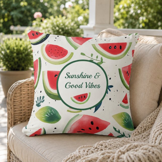 Almohada de lanzamiento de sandía de verano (Subido por el creador)