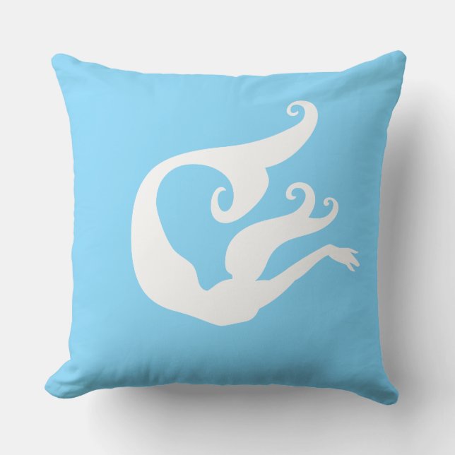 Almohada de lanzamiento de sirena (Anverso)