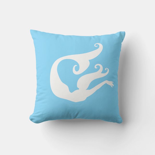 Almohada de lanzamiento de sirena (Anverso)