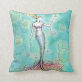 Almohada de lanzamiento de sirena de burbujas