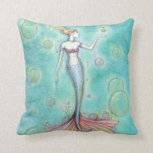 Almohada de lanzamiento de sirena de burbujas