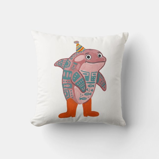 Almohada de lanzamiento de sombrero de fiesta de o (Anverso)