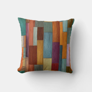 Almohada de lanzamiento de tablones de madera