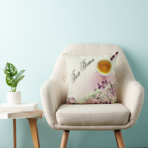 almohada de lanzamiento de té