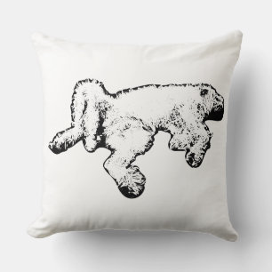 Almohada de lanzamiento de tinta Spinone feliz