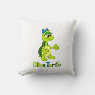 Almohada de lanzamiento de tortuga oliva