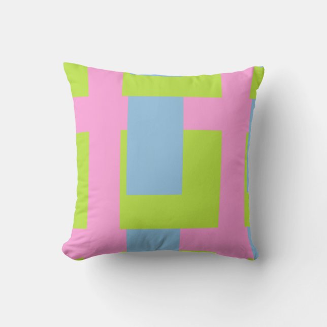 Almohada de lanzamiento de tres colores (Anverso)