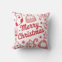 Almohada de lanzamiento de vacaciones de Navidad r