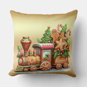Almohada de lanzamiento de vacaciones de tren de p
