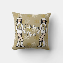Almohada de lanzamiento de vacaciones Dorado / Bla