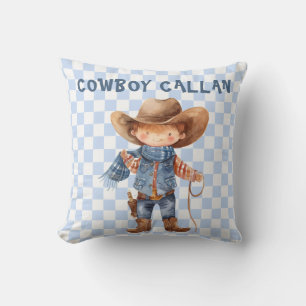 Almohada de lanzamiento de vaquero occidental coun