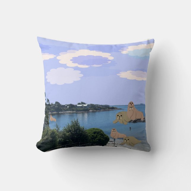 Almohada de lanzamiento de vida marina (Anverso)