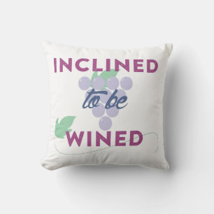 almohada de lanzamiento de vino