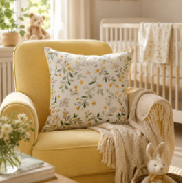 Almohada de lanzamiento de vivero floral botánico