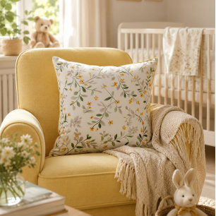 Almohada de lanzamiento de vivero floral botánico