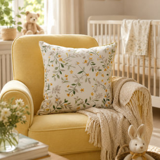 Almohada de lanzamiento de vivero floral botánico
