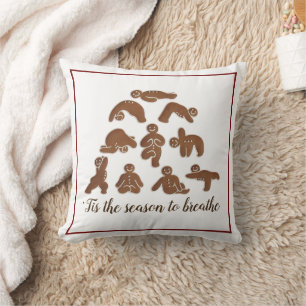 Almohada de lanzamiento de yoga de pan de jengibre