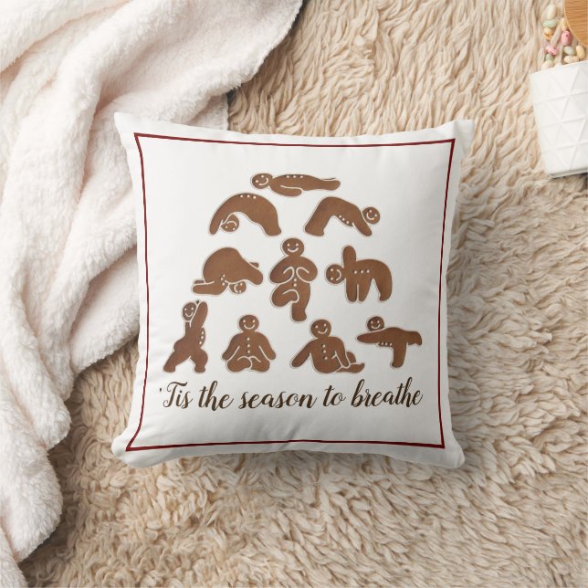 Almohada de lanzamiento de yoga de pan de jengibre (Manta)