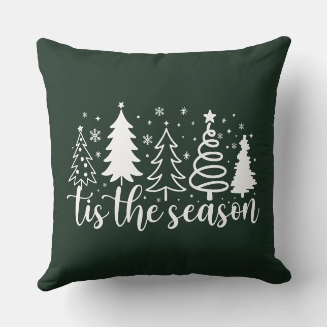 Almohada de lanzamiento del árbol de Navidad de la (Reverso )