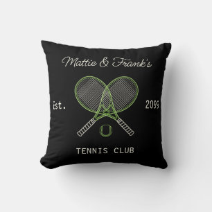 Almohada de lanzamiento del bar del club de tenis