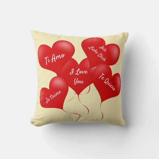Almohada de lanzamiento del Día de San Valentín –  (Anverso)