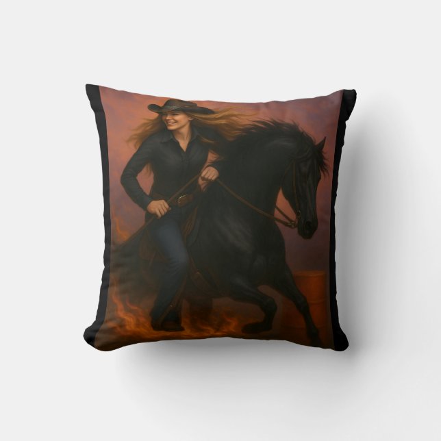 Almohada de lanzamiento del equipo de carreras de  (Anverso)