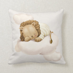Almohada de lanzamiento del león durmiente