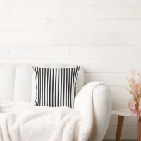 almohada de lanzamiento del patrón blanco negro