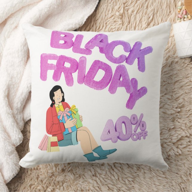 Almohada de lanzamiento del Viernes Negro | Confor (Manta)