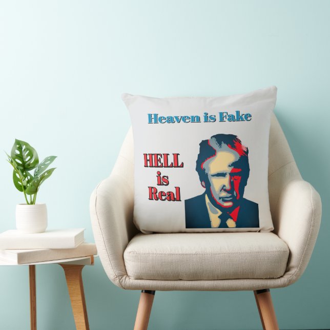 Almohada de lanzamiento El infierno es real (Silla)