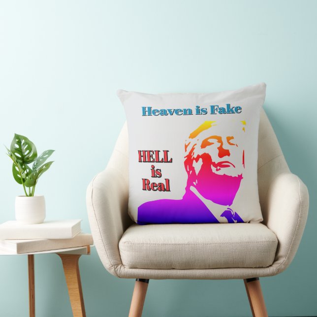 Almohada de lanzamiento El infierno es real (Silla)
