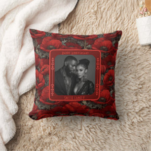 Almohada de lanzamiento elegante Sr. y Sra. 1er an