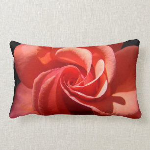 Almohada de lanzamiento en espiral de rosa Rosas n