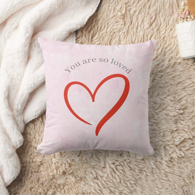 Almohada de lanzamiento 'Eres tan amado' (Manta)