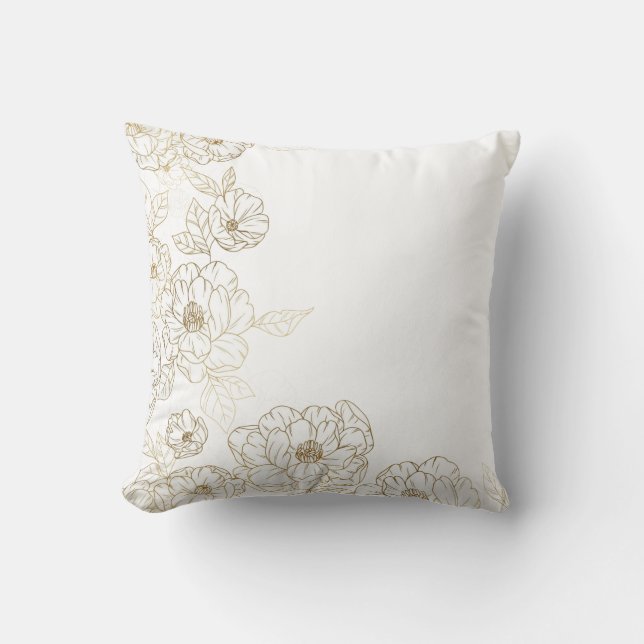 Almohada de lanzamiento floral (Anverso)