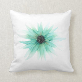 almohada de lanzamiento floral de Aster verde pint