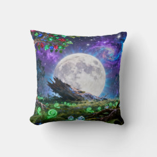 Almohada de lanzamiento Full Moon Fantasy Forest