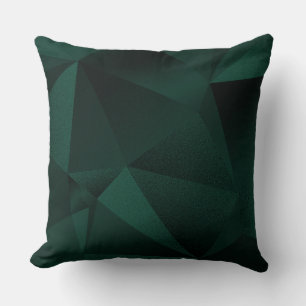 Almohada de lanzamiento geométrica de esmeralda fa
