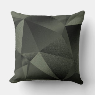 Almohada de lanzamiento geométrica facetada de sal