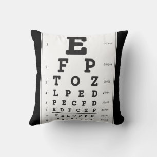 Almohada de lanzamiento gráfico de ojo