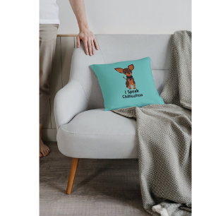 Almohada de lanzamiento Hablo Chihuahua