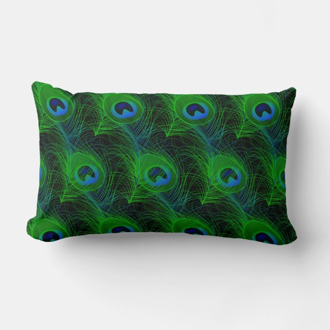 Almohada de lanzamiento interior - Plumas de pavo  (Anverso)