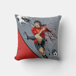 Almohada de lanzamiento-Jugador de fútbol