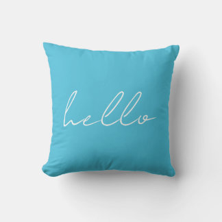 Almohada de lanzamiento Lake Blue Hello